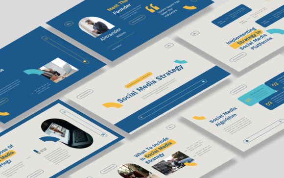Download Social Media Strategy Powerpoint - Social media strategy Collection