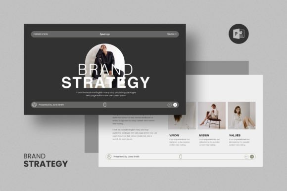 Download Brand Strategy PowerPoint Template - Brand strategy Collection