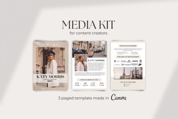 Download Media Kit Template for Content Creator - Creator Collection