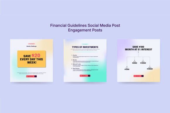 Download Colorful Financial Advice Social Kit - Social kit Collection