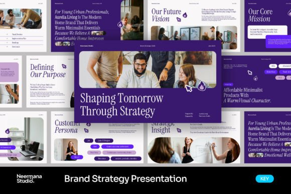 Download Purple Brand Strategy Keynote - Brand strategy Collection