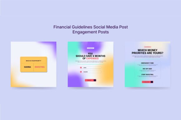 Download Colorful Financial Advice Social Kit - Social kit Collection
